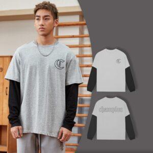 T-shirt Ehot Champion Gray Longsleeve Black 510051