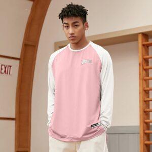 T-shirt Ehot Colorblock Pink-White Longsleeve 514562