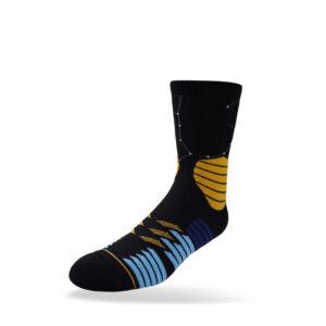 Sports socks Ehot Constellation Black-Yellow Crew Socks 505261