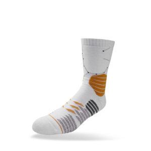 Ehot Constellation White-Yellow Crew Socks 505254