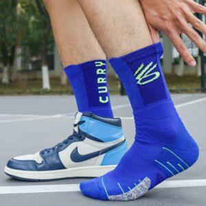 Sports socks Ehot Curry Blue-Green Quarter Socks Grey 503209