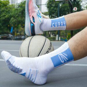 Sports socks Ehot Curry White-Blue Quarter Socks 503204