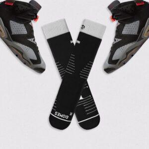 Sports socks Ehot Double Black-Grey Crew Socks 507519