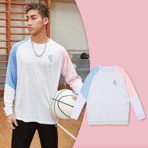 Ehot NBA 75th Pink Longsleeve T-Shirt White 510116