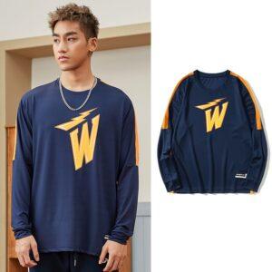 T-shirt Ehot WFlash Navy Longsleeve White 516149