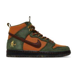 Pass~Port x Nike Dunk High SB Workboot sneakers Carbon Green/Cider/Wheat Gold DO6119 300