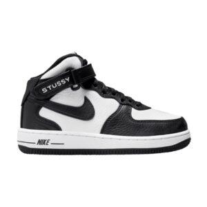 Stussy x Nike Air Force 1 Mid PS Black White DN4158 002