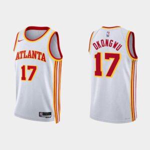 2022-23 Atlanta Hawks Basketball Jersey #17 Onyeka Okongwu Association White Jersey 520530