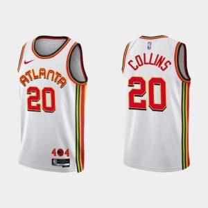 2022-23 Atlanta Hawks #20 John Collins Association Edition White Jersey Basketball Jersey 518057