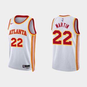 2022-23 Atlanta Hawks Basketball Jersey #22 Tyrese Martin Association White Jersey Grey 520482