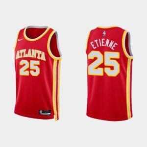 2022-23 Atlanta Hawks #25 Tyson Etienne Icon Edition Red Jersey Basketball Jersey 519583