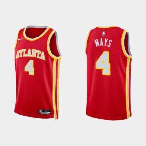 2022-23 Atlanta Hawks Basketball Jersey #4 Skylar Mays Icon Edition Red Jersey 520117