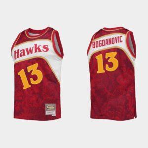 Atlanta Hawks #13 Bogdan Bogdanovic Lunar New Year Limited Red Jersey Basketball Jersey 529873