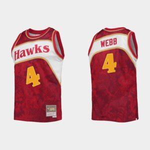 Atlanta Hawks #4 Spud Webb Lunar New Year Limited Red Jersey Basketball Jersey 530140