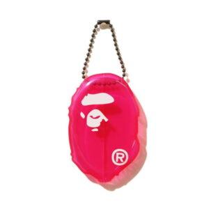 BAPE Ape Head Clear Coin Case Pink Pink 530513