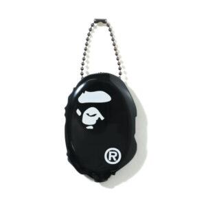 BAPE Ape Head Coin Case Black White 530520