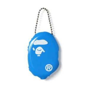 BAPE Ape Head Coin Pouch Blue Blue 530525