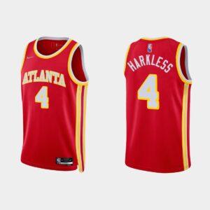 NBA 75th Anniversary Atlanta Hawks #4 Maurice Harkless Icon Red Jersey Basketball Jersey 518406