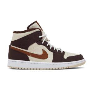 Wmns Air Jordan 1 Mid SE Cream Dark Chocolate DO6699 200