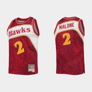 Atlanta Hawks #2 Moses Malone Red Lunar New Year HWC Limited Jersey Basketball Jersey 527590