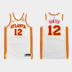 2020-21 Atlanta Hawks #12 De'Andre Hunter White Association Jersey 543172