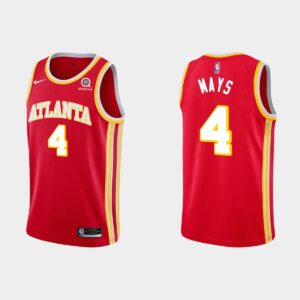 Basketball Jersey 2020-21 Atlanta Hawks #4 Skylar Mays Red Icon Jersey Blue 550452