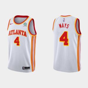 Basketball Jersey 2020-21 Atlanta Hawks #4 Skylar Mays White Association Jersey Black 550347