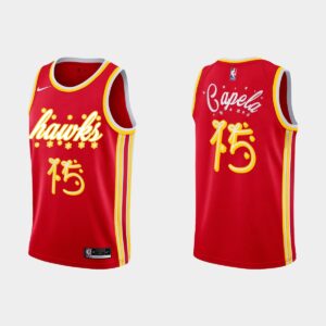 2020 Atlanta Hawks #15 Clint Capela Christmas Night Red Special Jersey Basketball Jersey 540983