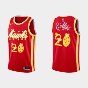 2020 Atlanta Hawks #20 John Collins Christmas Night Red Special Jersey Basketball Jersey 540965