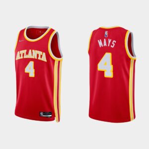 Basketball Jersey 2021-22 Atlanta Hawks #4 Skylar Mays 75th Anniversary Icon Diamond Red Jersey 535492