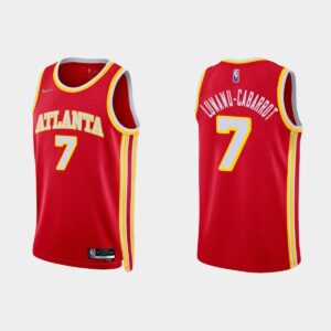 Basketball Jersey 2021-22 Atlanta Hawks #7 Timothe Luwawu-Cabarrot 75th Anniversary Icon Diamond Red Jersey 535513