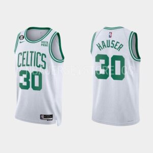 Basketball Jersey 2022-23 Boston Celtics #30 Sam Hauser Association White Jersey Violet 552876