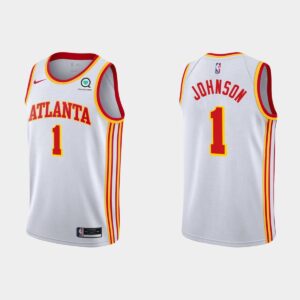 Atlanta Hawks #1 Jalen Johnson Association White Jersey 537521