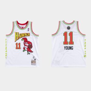 Atlanta Hawks #11 Trae Young BR Remix Future White Jersey Basketball Jersey 536525