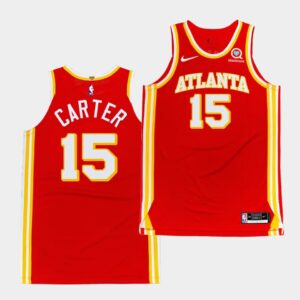 Atlanta Hawks #15 Vince Carter Icon Authentic Swingman Jersey 535533