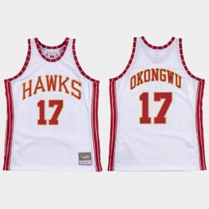 Atlanta Hawks #17 Onyeka Okongwu Hardwood Classics Retro White Jersey 546439