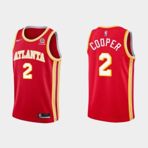 Atlanta Hawks #2 Sharife Cooper Icon Red Jersey Basketball Jersey 537494