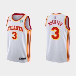 Atlanta Hawks #3 Kevin Huerter White Association Jersey Grey 550338