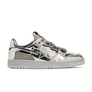 Hajime Sorayama x BAPE Sk8 Sta Silver Sneakers 1H73191918