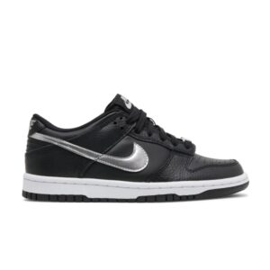 NBA x Nike Dunk Low EMB GS 75th Anniversary – Spurs Black/Iron Grey/White/Chrome DC9560 001