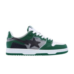 Sneakers Wmns BAPE Sk8 Sta #1 Green Brown 1I80291010 GRN