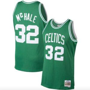 Basketball Jersey 1985-86 Boston Celtics #32 Kevin McHale Player Kelly Green Jersey Violet 569002