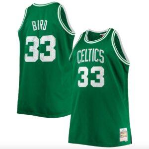 Basketball Jersey 1985-86 Boston Celtics #33 Larry Bird 75th Anniversary Diamond Kelly Green Jersey White 568937