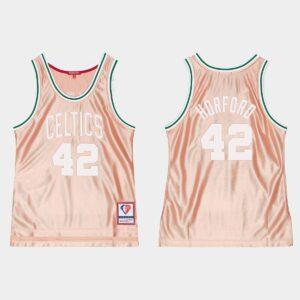 Basketball Jersey 1985-86 Boston Celtics #42 Al Horford 75th Anniversary Rose Gold Jersey Black 564656