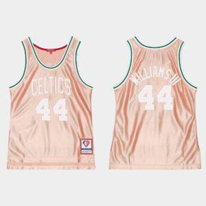 Basketball Jersey 1985-86 Boston Celtics #44 Robert Williams III 75th Anniversary Rose Gold Jersey Blue 564692