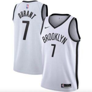 Basketball Jersey 2020-21 Brooklyn Nets #7 Kevin Durant Association White Jersey Red 571343