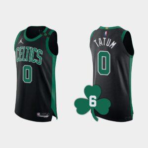 Basketball Jersey 2022-23 Boston Celtics #0 Jayson Tatum Black Authentic Retired Number Jersey Red 562127