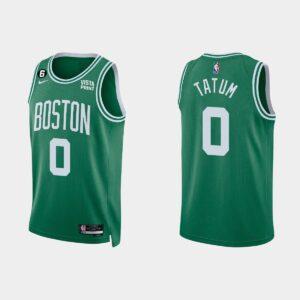 Basketball Jersey 2022-23 Boston Celtics #0 Jayson Tatum Icon Kelly Green Jersey Blue 553545