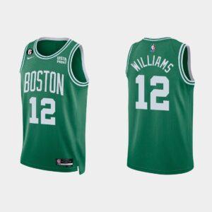 Basketball Jersey 2022-23 Boston Celtics #12 Grant Williams Icon Kelly Green Jersey Blue 553581