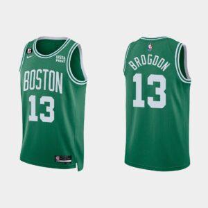 Basketball Jersey 2022-23 Boston Celtics #13 Malcolm Brogdon Icon Kelly Green Jersey Grey 552978